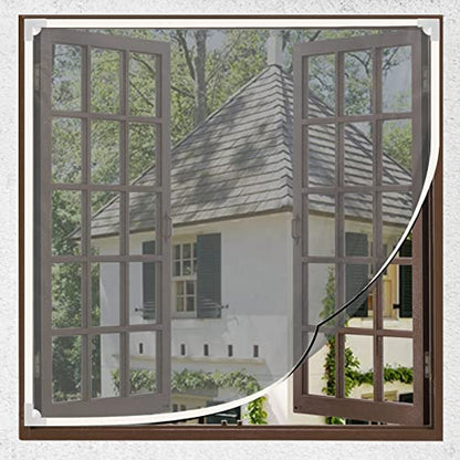 Magnetic Window Screen Frame/Adjustable Window Screen Mesh Gauze Link Frame Suitable for All Kinds of Soft Gauze Conveniently Operate on a Solid Surface of Metal/Wood/Plastic - size: ‎frame length:79"