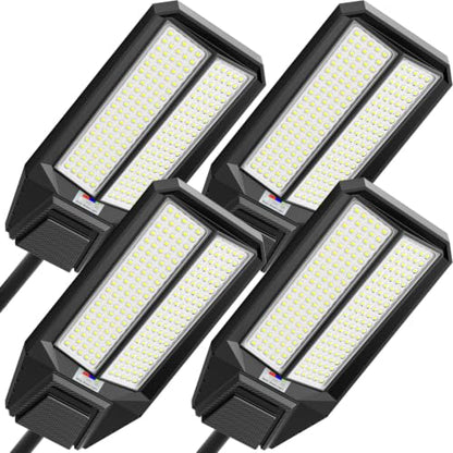 10000W Solar Street Light: Commercial Solar Lights Outdoor Waterproof 200pcs High Brightness LEDs Solar Parking Lot Lights Dusk to Dawn for Yard Garden with Motion Sensor(4 Pack) - size: XL--4 Pack
