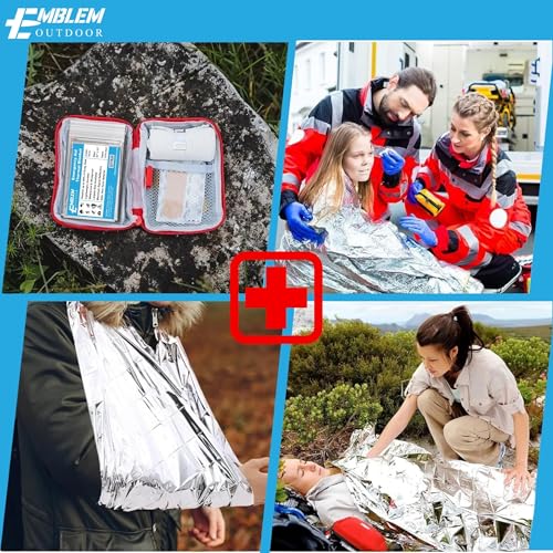 Emergency Mylar Thermal Blanket, 6-Pack, Extra Large Protection