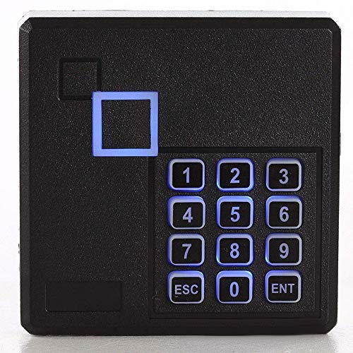 MENGQI-CONTROL TCP/IP One Door Card/Fob/PIN Code Access Control Track History Records Door Entry System Magnetic Lock Keypad Reader Metal Exit Button 110V Power Supply - style: 1Door RFID/PIN Magnetic Lock