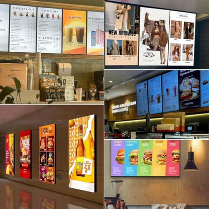 43 inch 4K Digital Signage Display, 2000nits High Brightness, LCD Monitor Slim Fit Frameless Advertising Display, Wall Mount Digital Display, CMS Remote Publishing, 7/24 Timer Switch, Built-in Speaker - size: 43"+2000nits