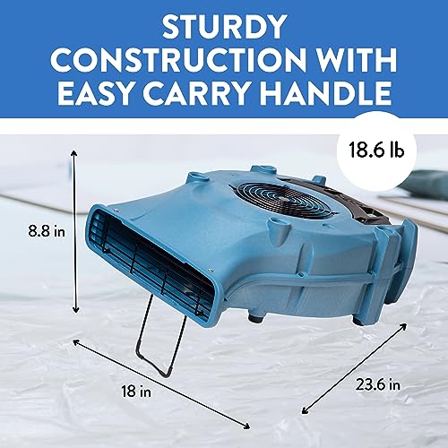 Dri-Eaz 114969 Velo PRO Air Mover, Professional Water Damage Carpet Dryer (F505), Air Blower Dryer for Carpets, Walls, and Floors