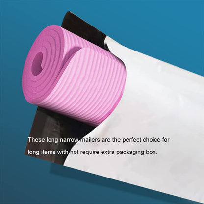100 Pack 10x30 Inches Long Poly Mailers, Long Shipping Bags White Envelopes Packaging for Unique Narrow Items Mailing - size: 10x30 Inches / 100-PACK