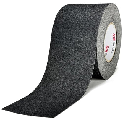 S&X Anti Slip Tape 4in x 60ft Grip Tape for Stairs, Ramps & Decks, Black - color: Black, size: 4" X 60'