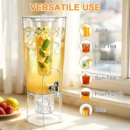 Homecor 1.5 Gallon Drink Dispensers for Parties with Fruit Infuser 2 Pcs
