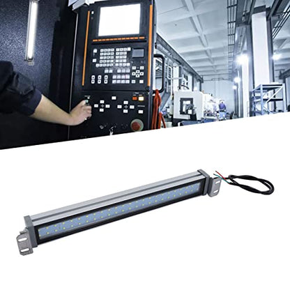 Industrial LED Tube Light, 24V 12W Aluminum Alloy LED Working Light White Source IP67 Explosion Proof Machine Tube Light For CNC Machine Tool Machining Center Work