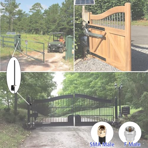 Outdoor Smart Gate Door Opener Extended Long Range Receiver Antenna for GTO Mighty Mule MM571W MM572W MM371W MM372W F3101MBC MMS100 LiftMaster Ghost All Series Controls Garage Gate Opener ，Eifagur