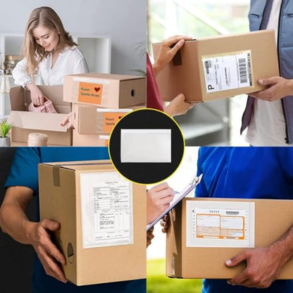 6" x 9" Packing Slip Envelope Pouches, Clear Adhesive Top Loading Packing List Label Sleeve - 1000 Packs Shipping Envelopes - size: 6" x 9" - 1000 Pcs