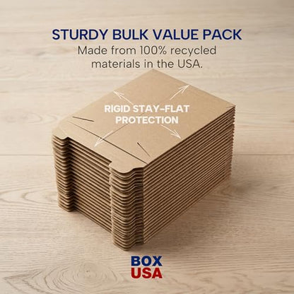 BOX USA Rigid Mailers 13" x 18" (100-Pack) - Cardboard Mailer Envelopes for Posters, Photos, Presentation Materials - Stay Flat - size: 13" x 18" (100-Pack)