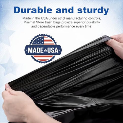 75 Count 55-60 Gallon Trash Bags, Heavy Duty Black Contractor Garbage Bags 38"x58", Large Kitchen Trash Bag for Industrial, Lawn, Leaf, Commercial Use, Tall Kitchen Trash Bags - style: 60 Gal-75 pcs-1.1