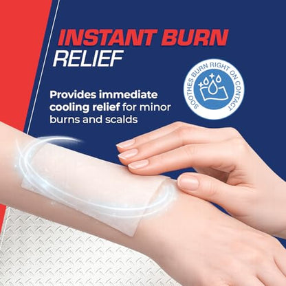 Dynarex DynaSafety XeroBurn Sterile Burn Dressings - Hydrogel Dressings with Tea Tree Oil - First Aid for Minor Burns - 4" x 4" - 15 per Box