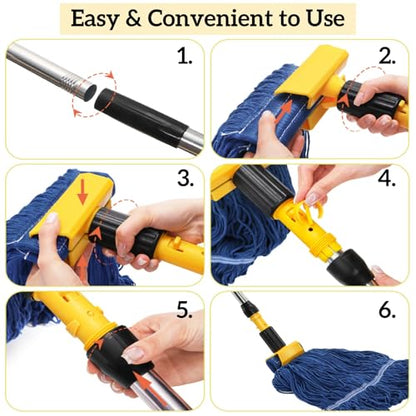 ZAVOOS Commercial Mop, Including Extra Replacement Heads