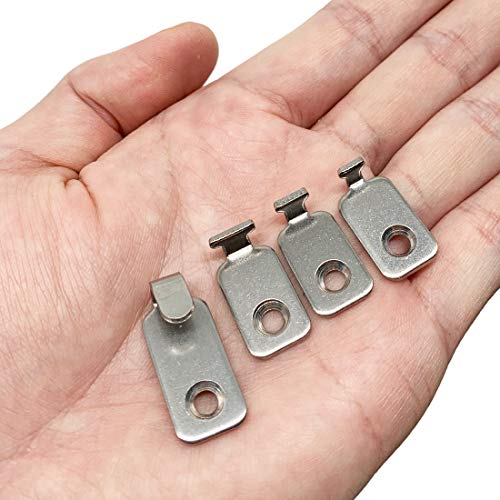 10pcs Heavy Duty Hanger 304 Stainless Steel Wall Mounted Mini J Hook for Mirror Picture Frames Hanging Wire/D Rings/Keyhole Hangers - style: J Shaped Hanger (10pcs)