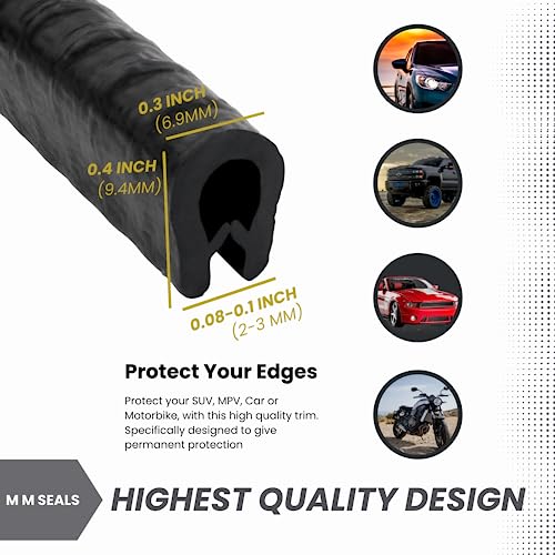Edge Trim Black Small, Fits Metal Edge (320 Feet) - size: 320 Feet