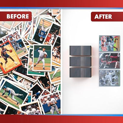 Cardboard Gold 35pt Top Loaders for Cards - 200 Count 3x4 Hard Sleeves - size: 200 Toploaders