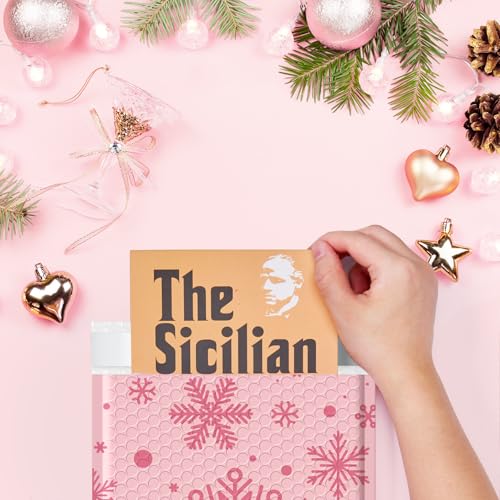 Metronic Bubble Mailers 8.5x12 Inch 40 Pack Snowflake Cute Bubble Envelopes - color: Snowflake, size: 8.5x12" 40PC