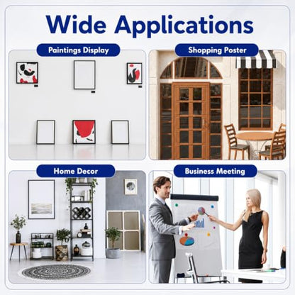 Honoson 5 Pcs Poster Stands for Display Heavy Duty Sign Holder, White - color: White