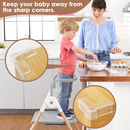 12 Pack Corner Protector Baby - New & Improved Edge Protector for Baby, Furniture Corner Edge Safety Bumpers, Clear Baby Proof Corners and Edges, Cushion to Cover Sharp Furniture & Table Edges