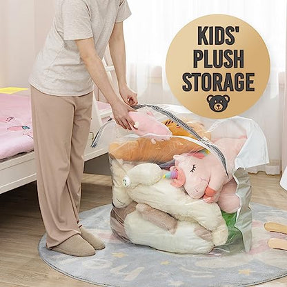 TAILI 6 Pack Vacuum Storage Bags, Extra Large Cube (40x28x18x18 inch),Cream - color: Cream, size: 6 Extra Large