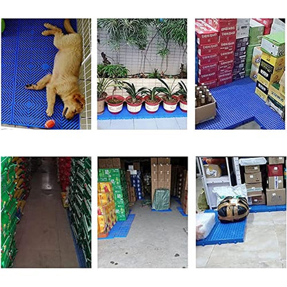 Plastic Pallet, Nestable Floor Pallets (2pcs,15.7x15.7x2in) - size: 2pcs-15.7x15.7x2in