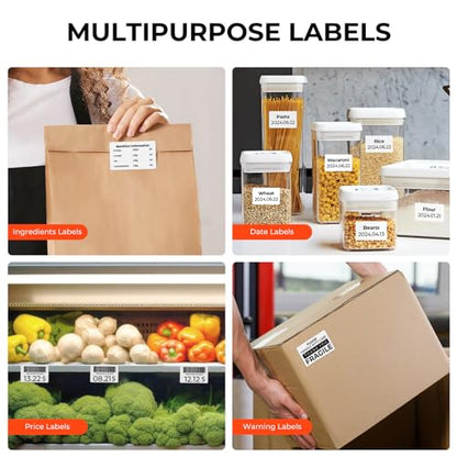 MUNBYN 3x2 Thermal Labels, 500 Sheets/1 Roll, White - color: White, size: 3x2"