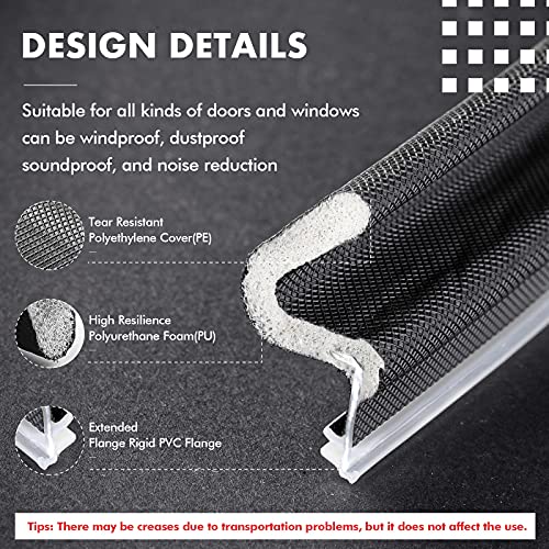 BBTO Weather Stripping Door Window Seal V-Shaped Foam Kerf,240 Feet,Black - color: Black, size: 240 Feet