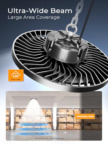 ONLYLUX UFO LED High Bay Light 200W 30000LM 5000K High Bay LED Shop Lights - size: 200W-12P-5000K