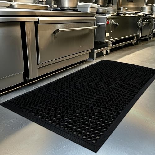 Anti Fatigue Rubber Doormat - 2 Pack Extra-Large 36 x 60 inches - size: 2 Pack - 36 x 60 Inches