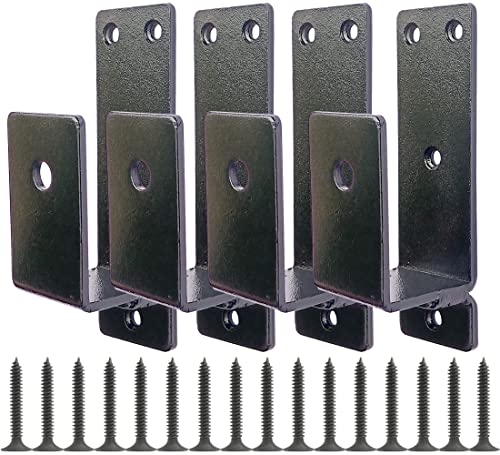 4 PCS Door Barricade Brackets. Upgrade Door Barricade Security Bar Provide Our Home Under The Safety Environment. Door Barricade for Your Home, Garages, Basements, Sheds, Warehouses, Backyards. - style: Black 4