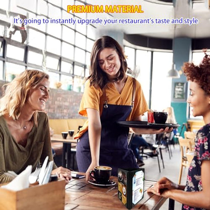 Leather Table Tent Leather Menu Holder Sign Display Black Menu Covers for Cafes Bars or Restaurant for 4×6 Inch Menus 3 sided triangle shape table tent 1 pack - size: 1 pack/ 4" × 6"/3-side