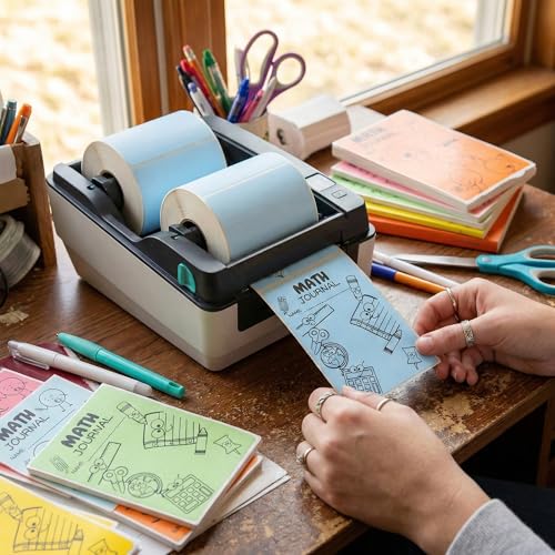 4" X 6" Direct Thermal Shipping Labels | Blue | 1" Cores w/Perfs Easy Tear | Made in USA - Printer w/Ribbon Needed | Printing Label | 250 Labels | 250 Labels per Roll | 1 Rolls | Blank Labels - color: Blue