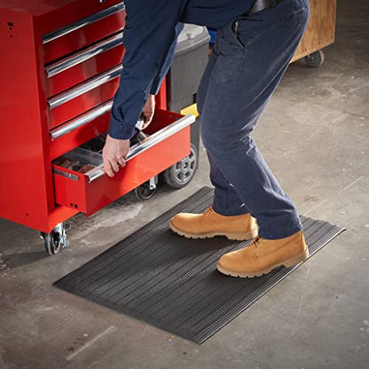Consolidated Plastics Softstep & Ultra Sponge Anti-Fatigue Floor Mat, Thick Heavy Duty Commercial Grade Support for Leg and Back Pain, Ergonomic Standing Comfort (3' x 5' – 3/8" Thick) - size: 3' x 5' – 3/8" Thick