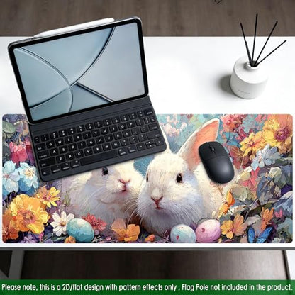 Nuxovilar Large Gaming Mouse Pad Desk Mat, 15.7x35.4 Inches Polyester - color: HC00076