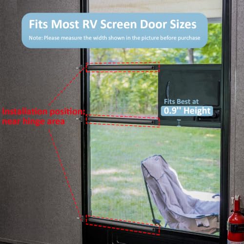 RV Screen Door Closer with Adjustable Tension, Keeps Pests & Insects Out