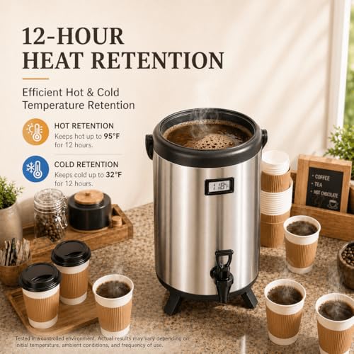 2.2 Gallon Insulated Beverage Dispenser with Spigot - size: 2.2 Gallons