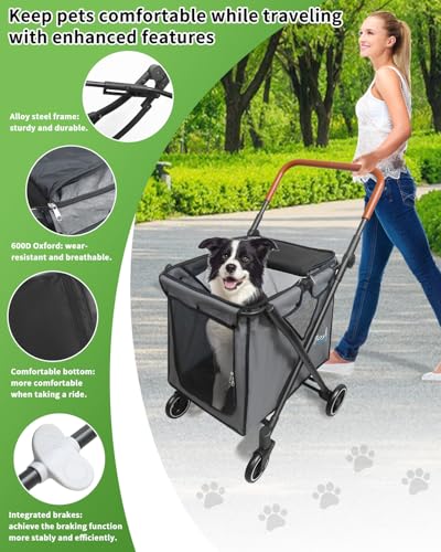 Shopping Cart & PET Stroller in ONE - size: 2in1