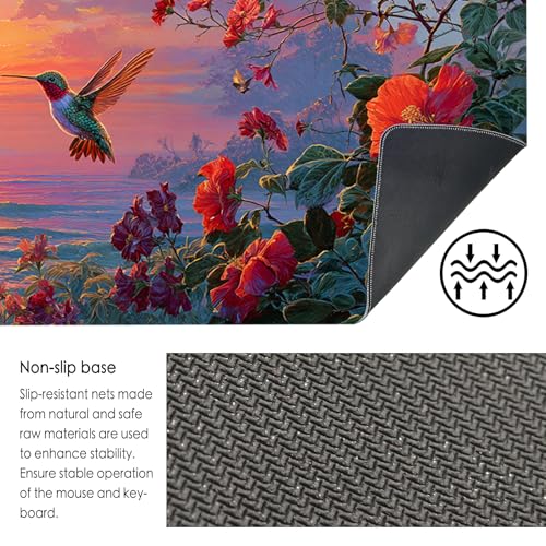 Nuxovilar Large Gaming Mouse Pad Desk Mat, 15.7x35.4 Inches Polyester - color: Mi06231