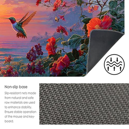 Nuxovilar Large Gaming Mouse Pad Desk Mat, 15.7x35.4 Inches Polyester - color: Mi06231