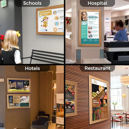 Sungale 21.5" Commercial Digital Signage, Desktop and Wall-Hanging, Auto Rotate in Landscape and Portrait Mode, HD IPS LCD Screen, Remote Content Management Anytime Anywhere