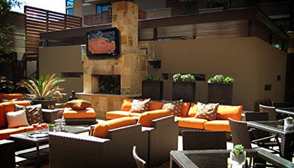 The TV Shield 19-32" Outdoor TV Enclosure + Anti-Glare - Weatherproof Cover - color: Anti-Glare, size: 19-32"