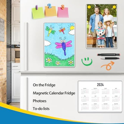 Magnetic Sign Holder Wall Mount 8.5 x 11, Plastic Door Display Frame for Fridge Window, 2Pack - size: 8.5"x11"-2Pack