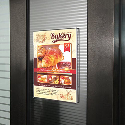 NIUBEE 8x10 Acrylic Sign Holder Wall Mount Clear Frame 6 Pack - size: 8x10"