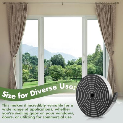 Nuanchu Foam Seal Tape Stripping - size: 1-1/2in Wide X 1/2in Thick X 16.5ft