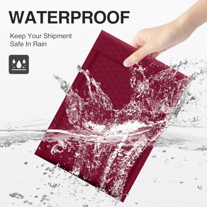 UCGOU Bubble Mailers 4x8" Red 50 Pack Usable Size 4x7" Padded Envelopes - color: red, size: 4x8" 50PC