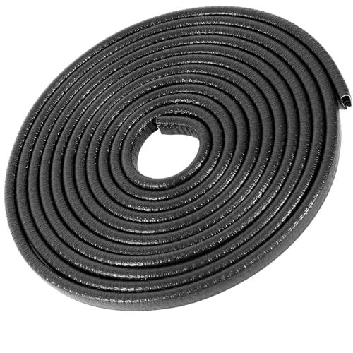 Car Door Edge Guards 64Ft(20M) Universal Rubber U Shape Edge Trim, Black - color: Black, size: 64 ft