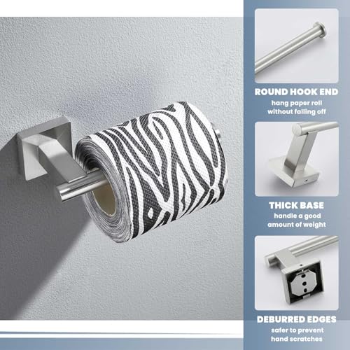 Suyar Brushed Nickel Toilet Paper Holder, Paper Roll Holder for Bathroom - color: Brushed Nickel