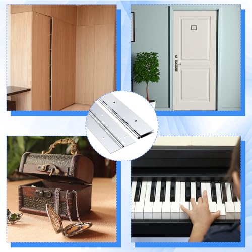 Gisafai 36 Inch 2 Pack Piano Hinges Heavy Duty Steel Continuous Hinge - size: 36 Inch
