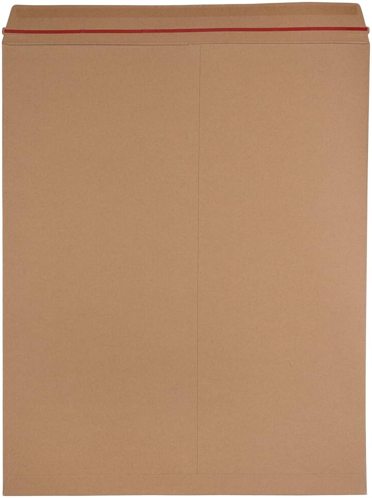 JAM PAPER Stay-Flat Photo Mailer Envelopes with Peel & Seal Closure - 17 x 21 - Brown Kraft - 2 Rigid Mailers/Pack - color: 2/Pack, size: 17" x 21"