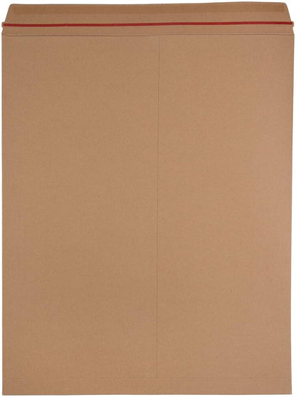 JAM PAPER Stay-Flat Photo Mailer Envelopes with Peel & Seal Closure - 17 x 21 - Brown Kraft - 2 Rigid Mailers/Pack - color: 2/Pack, size: 17" x 21"