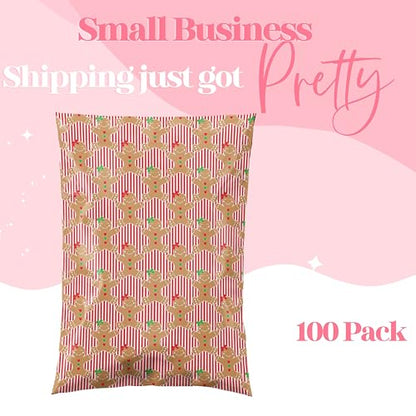 Pretty Package Store Poly Mailers 10x13, Gingerbread, 100 Pack - color: Gingerbread, size: 10x13